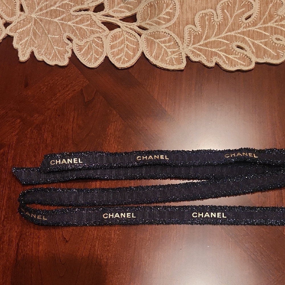 Chanel Navy Blue Ribbon